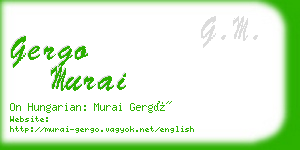 gergo murai business card